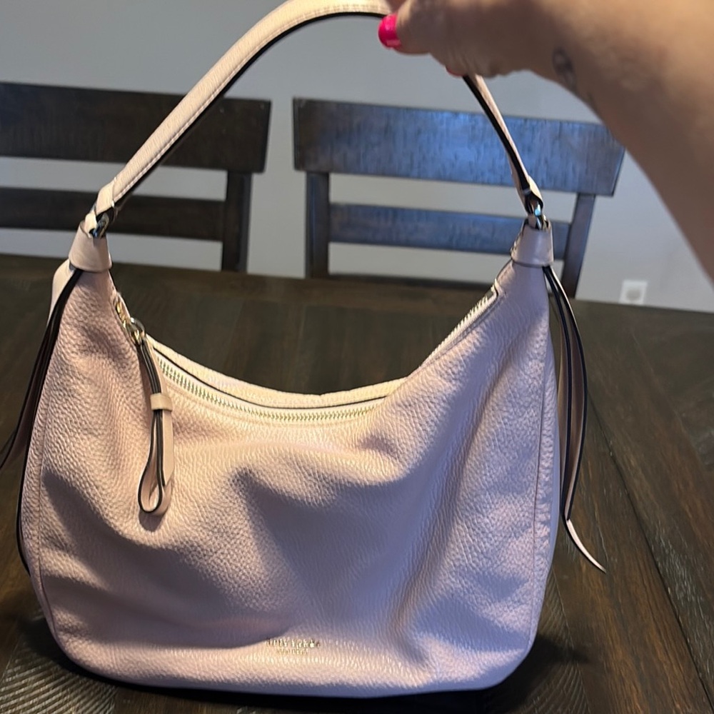 Kate Spade Pink Hobo Bag Smooth Leather